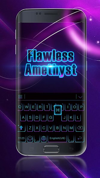 Black Neon 3D Keyboard Theme