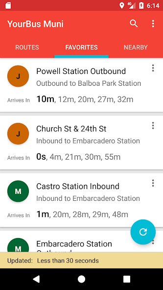 San Francisco Muni Bus Tracker