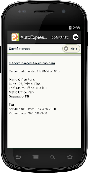 Auto expreso PR movil