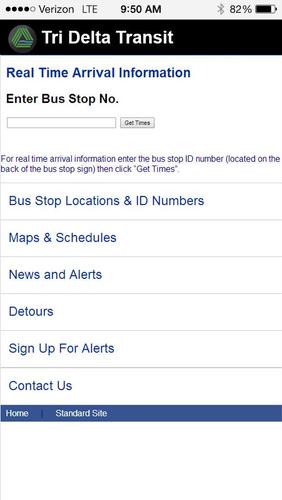 Real Time Bus Info