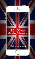 UK Flag Pin Screen Lock