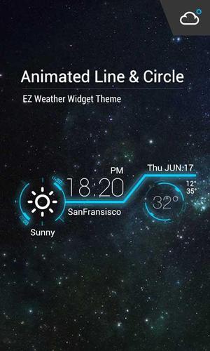 Animation Weather Cool widget