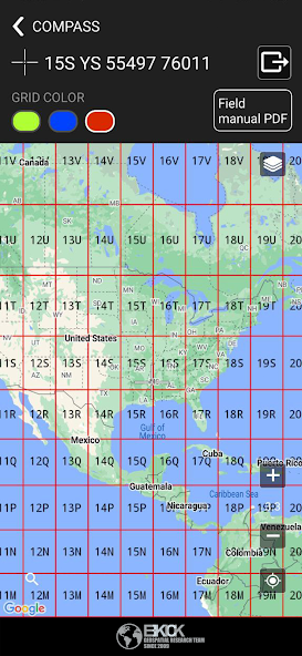 MGRS Live Map and Mil. Compass