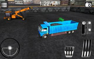 Heavy dump truck 3D parking