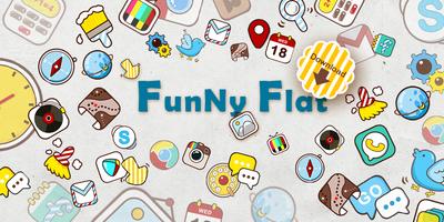 Funny Flat GO Launcher Theme