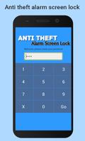 Anti theft alarm screen lock