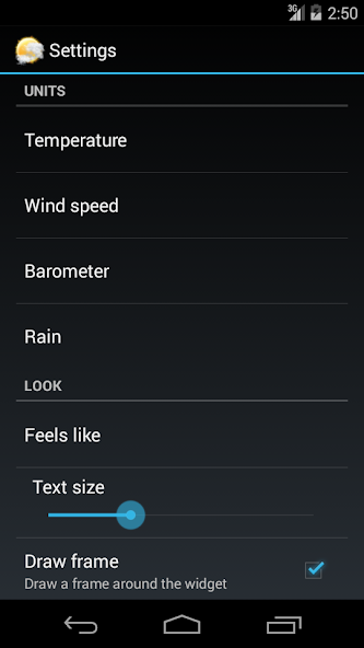 Weather Personal Widget