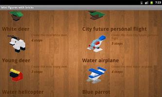 Mini figures with bricks