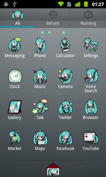 GO Launcher EX Theme -Miku-