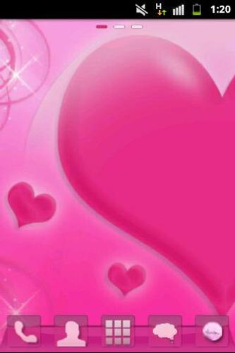 Theme Love Pink GO Launcher EX