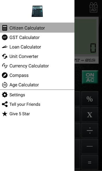 CITIZEN CALCULATOR