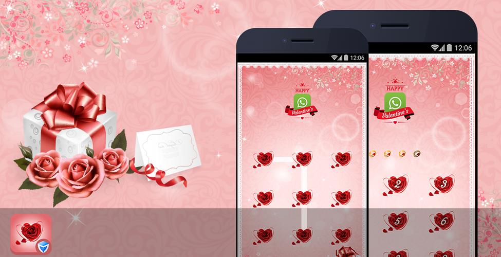 AppLock Theme - Love Roses