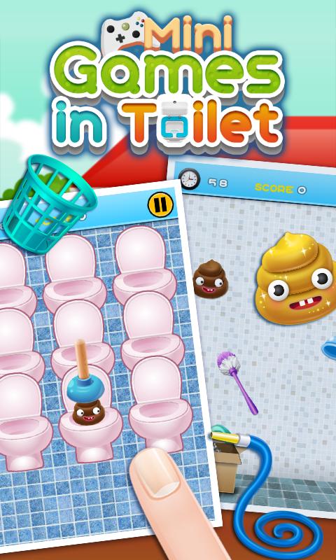 Toilet game for toilet time