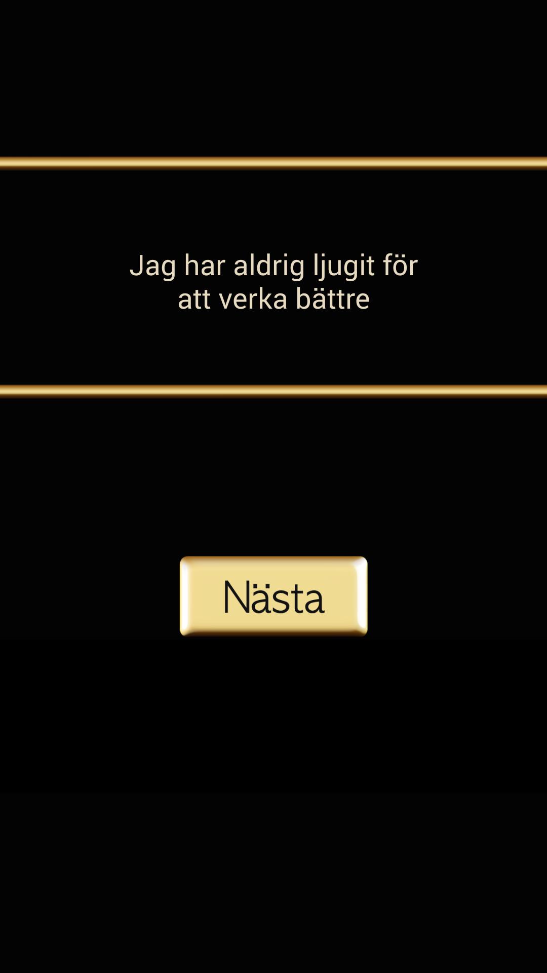 Jag har aldrig