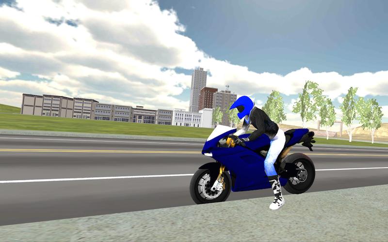 Motorbike driver 3D