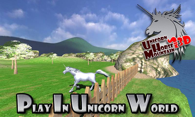 Unicorn Horse Mountain Sim 3D