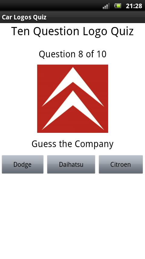 Car Logos Quiz