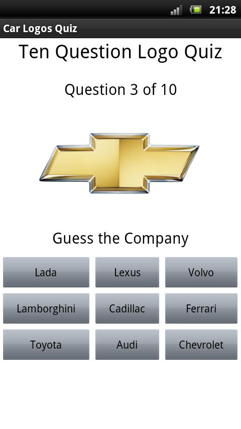 Car Logos Quiz