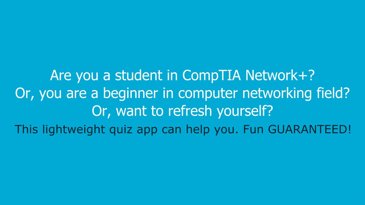 Computer Networking Quiz