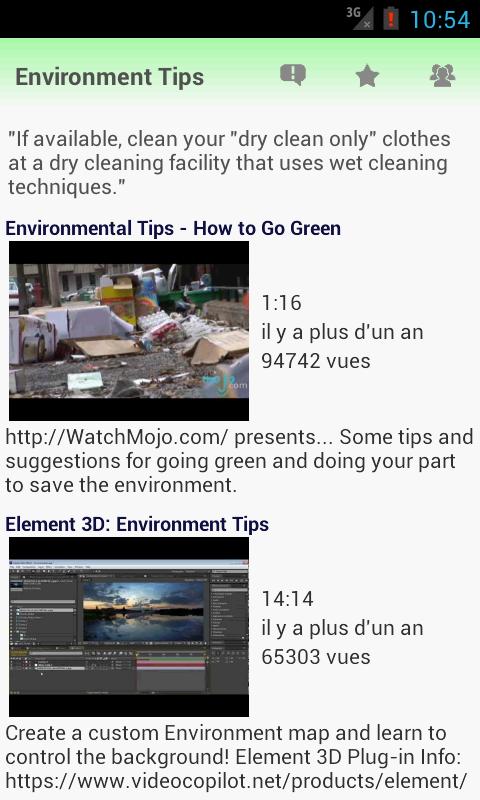 Environment Tips