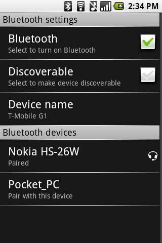 Bluetooth shortcut