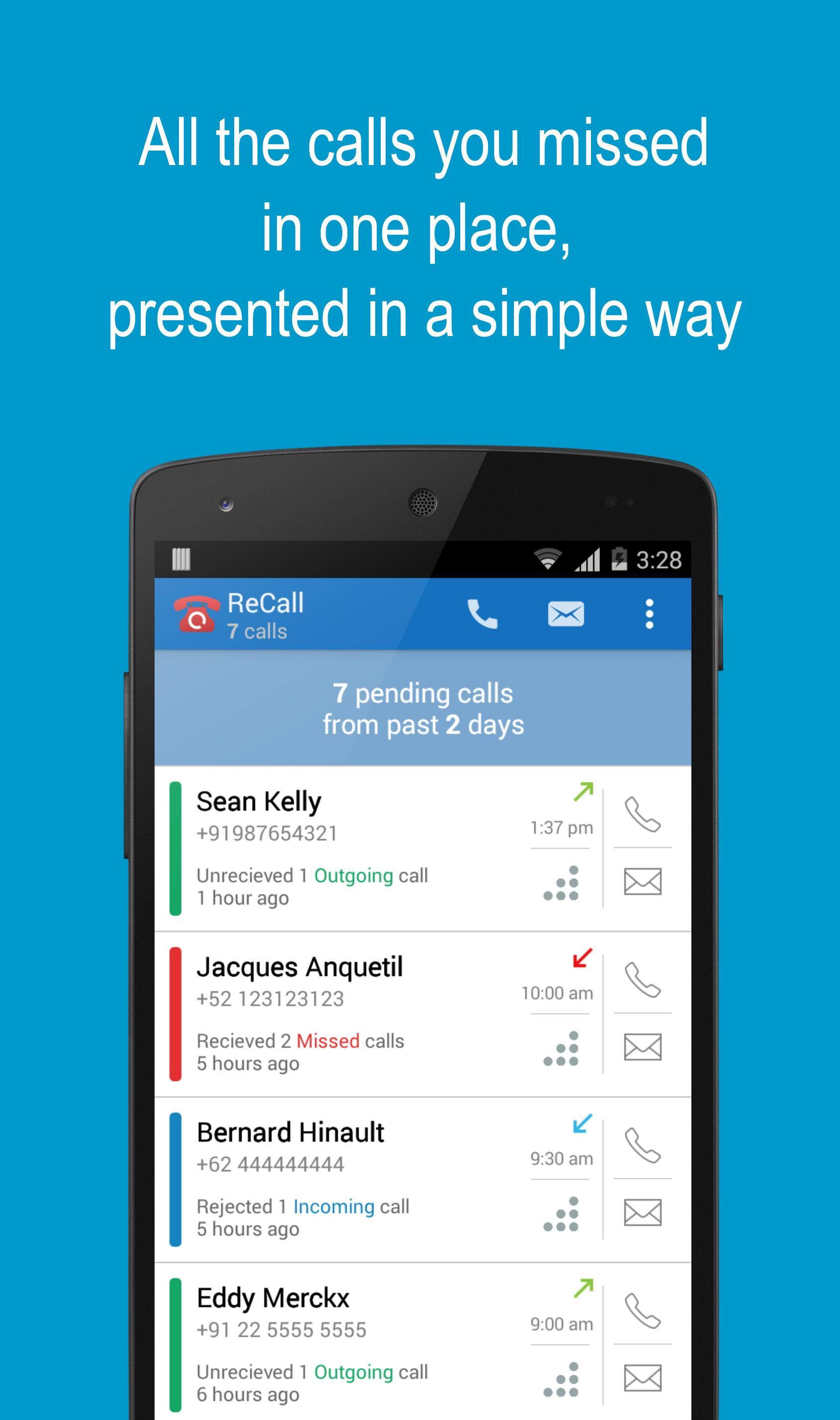 ReCall - Missed Call Tracker