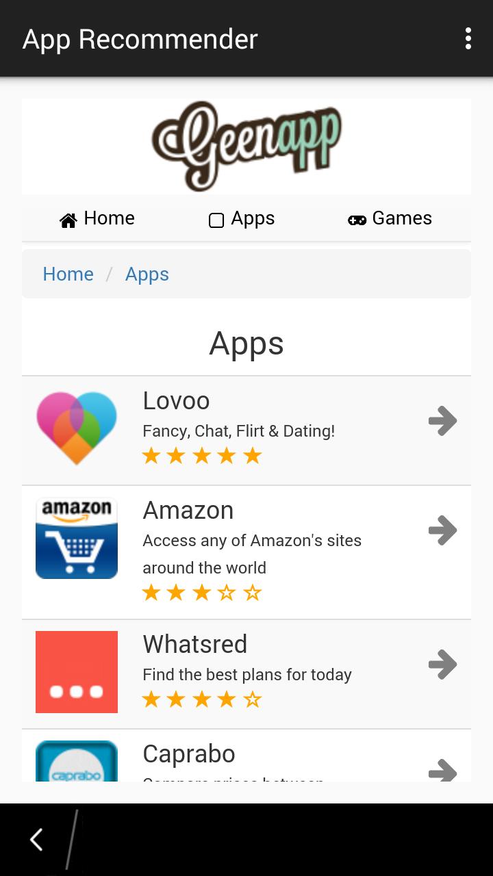 Geenapp Recommender