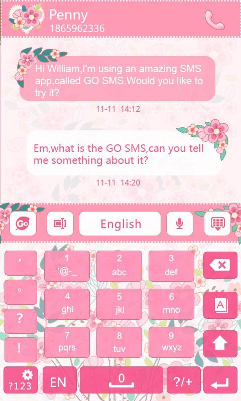 Honey Valentine Keyboard Theme