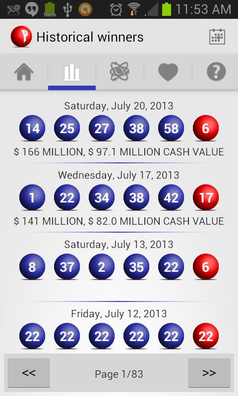 Powerball Lottery Board