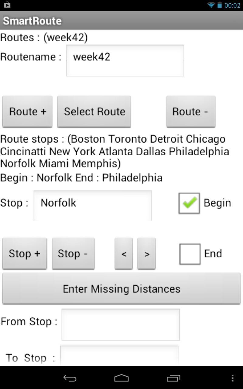 Routeplanner Economic Routes