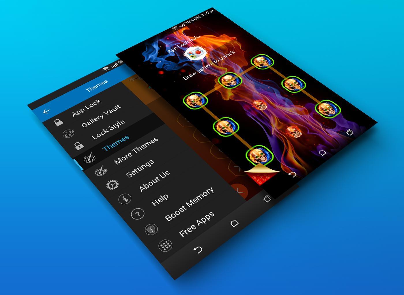 App Lock Bolo : Theme Skull