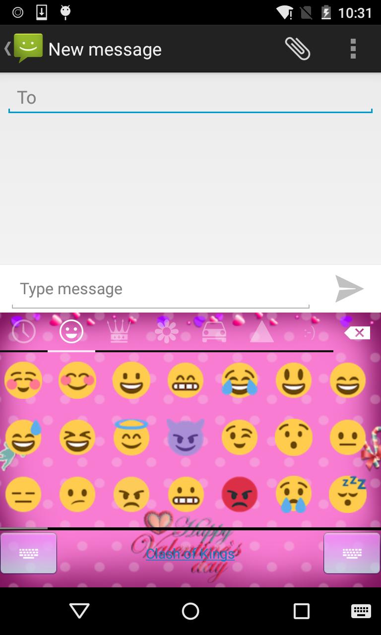 Emoji Keyboard - Lover Pink