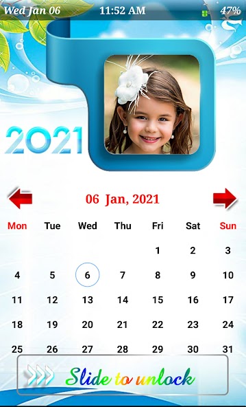 My Calendar Photo Frame