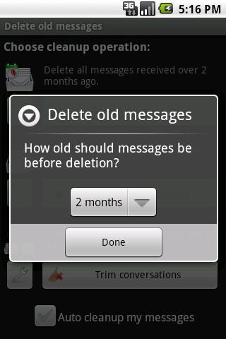 Delete old messages