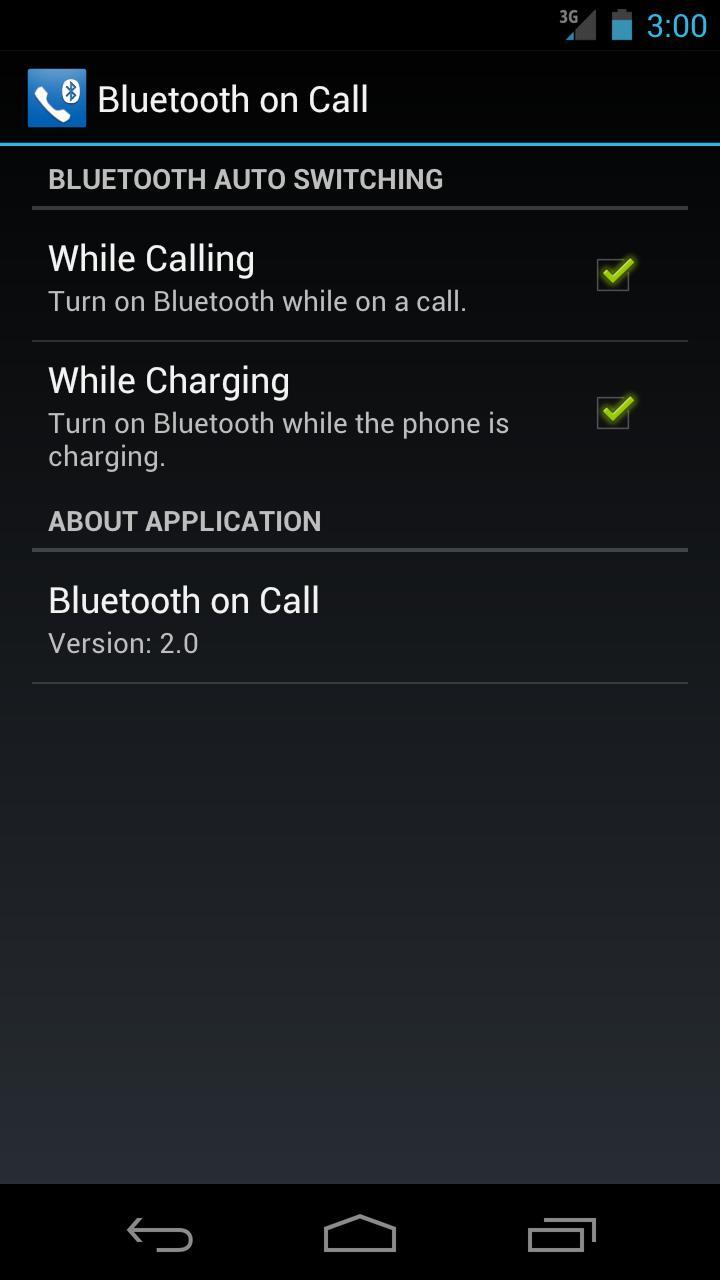 Bluetooth on Call