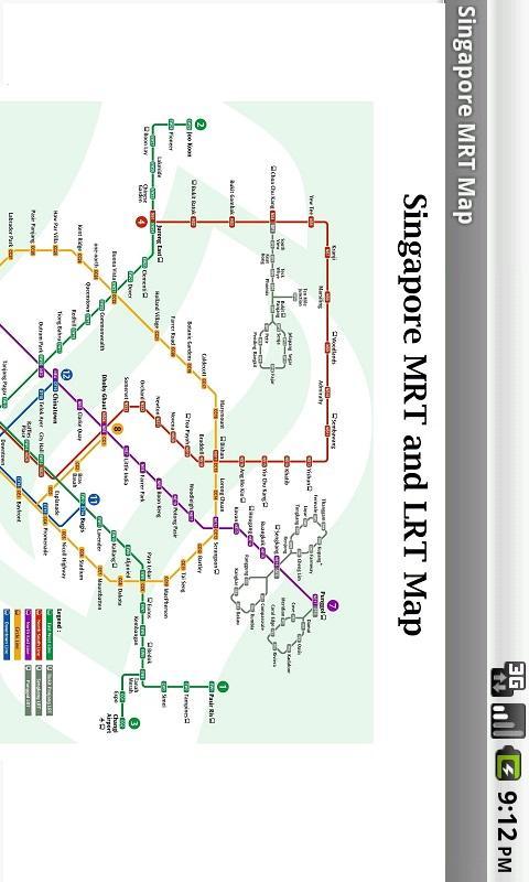 Singapore Offline MRT map