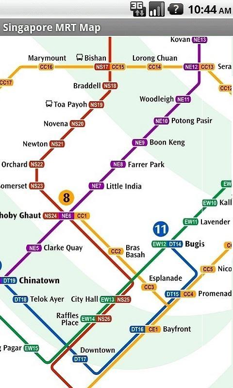 Singapore Offline MRT map