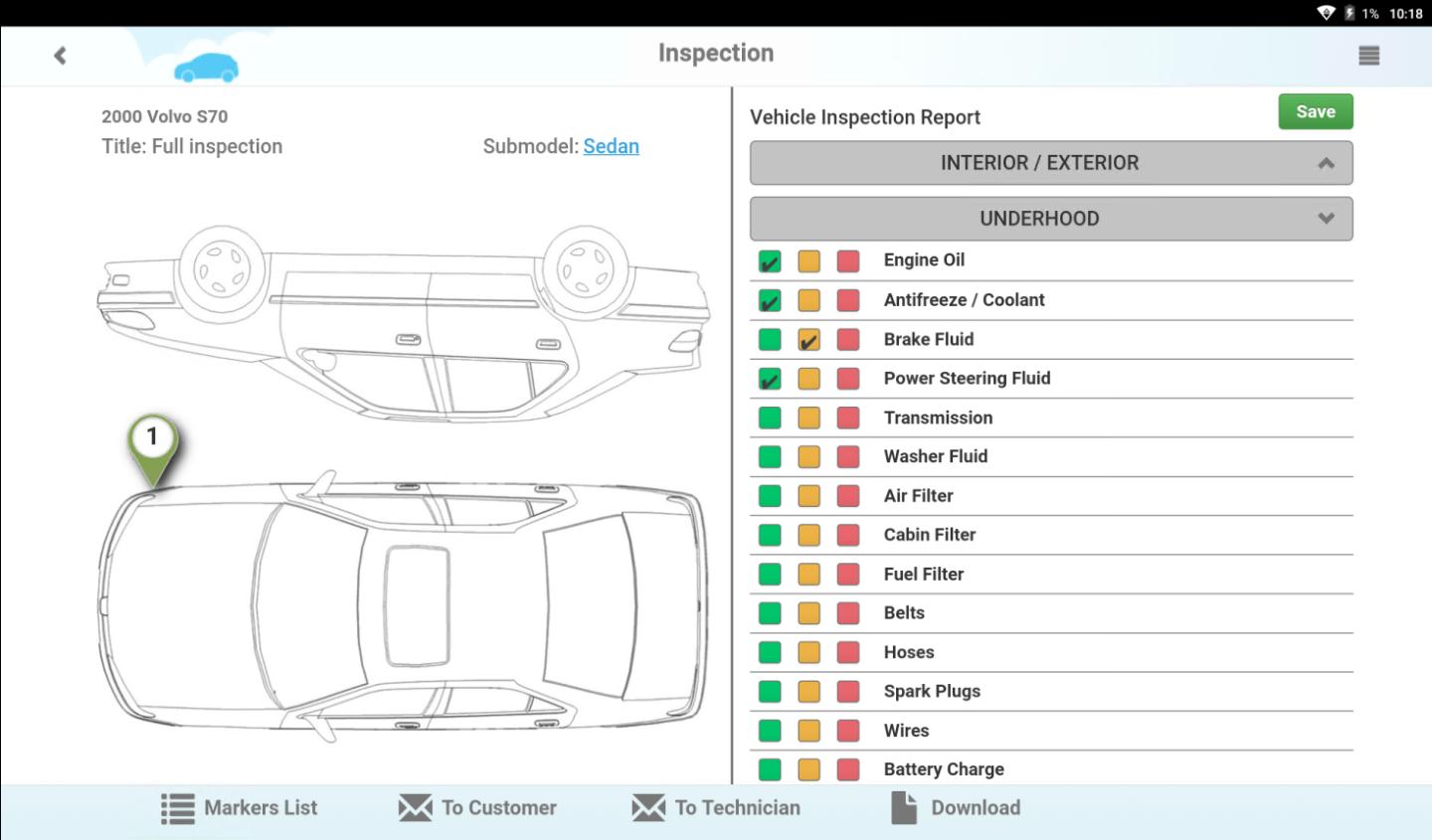 Auto Repair Shop - Tablet