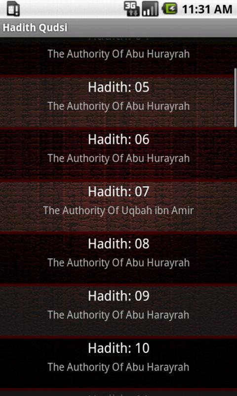 40 Hadith Qudsi