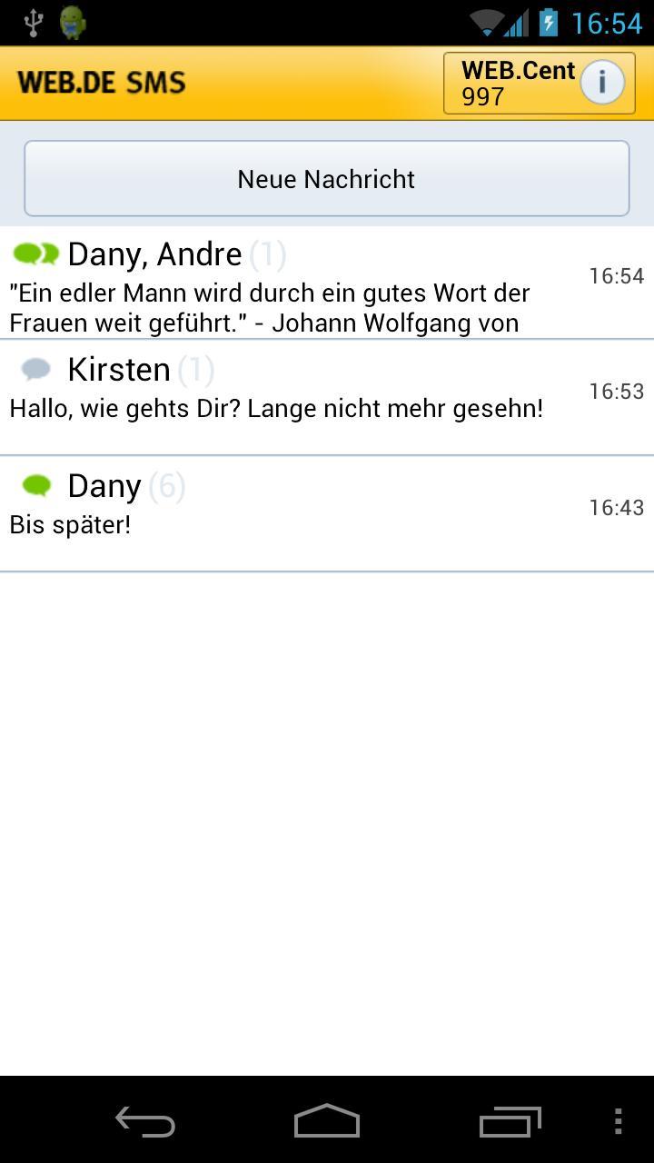 WEB.DE SMS