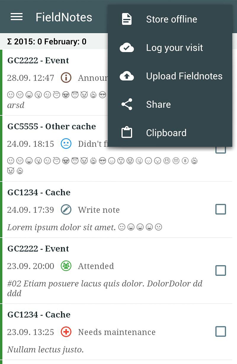 Locus Addon FieldNotes