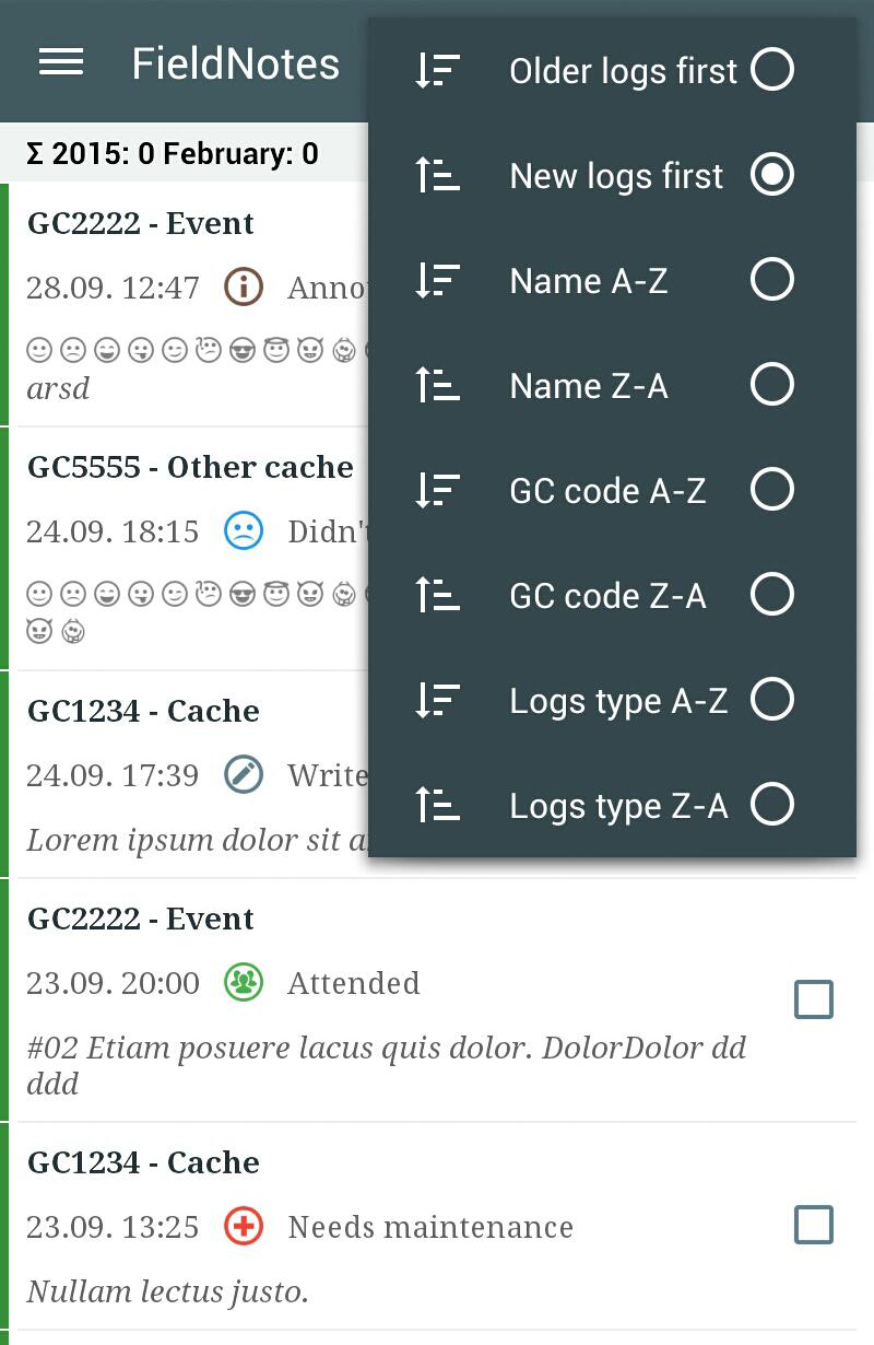 Locus Addon FieldNotes