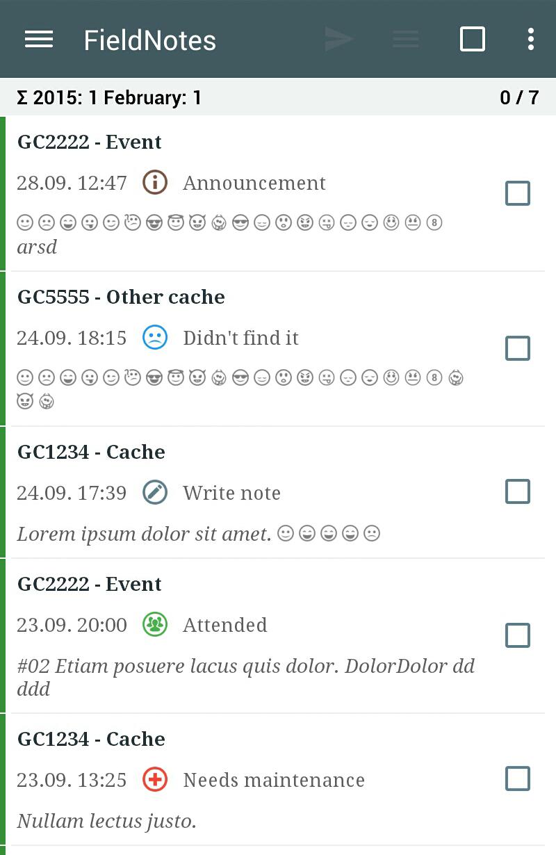 Locus Addon FieldNotes