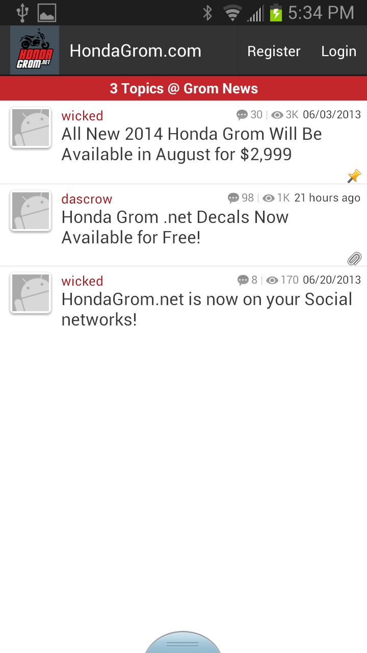 Honda Grom Forum App