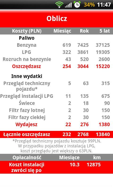 LPG Cost Calculator