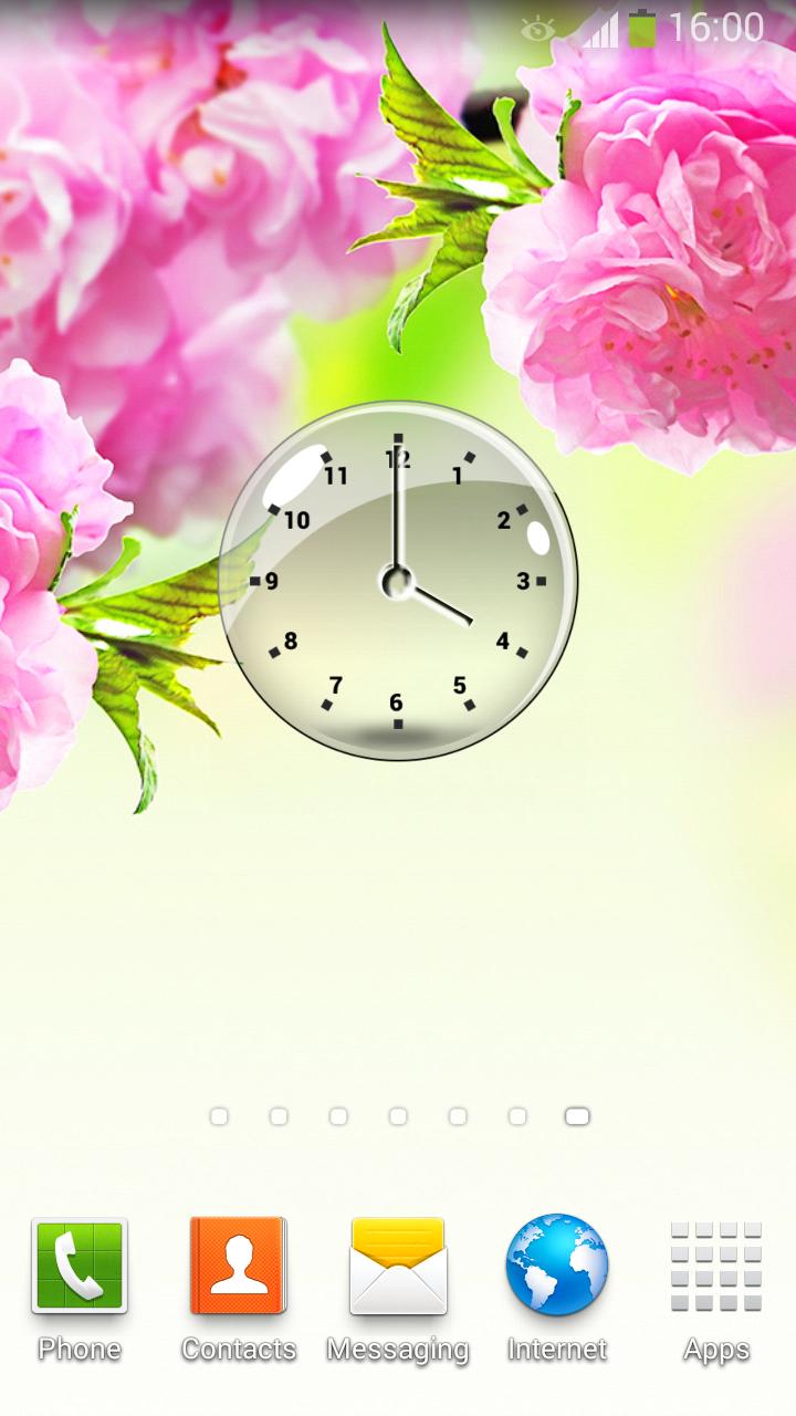 Transparent Clock Widget