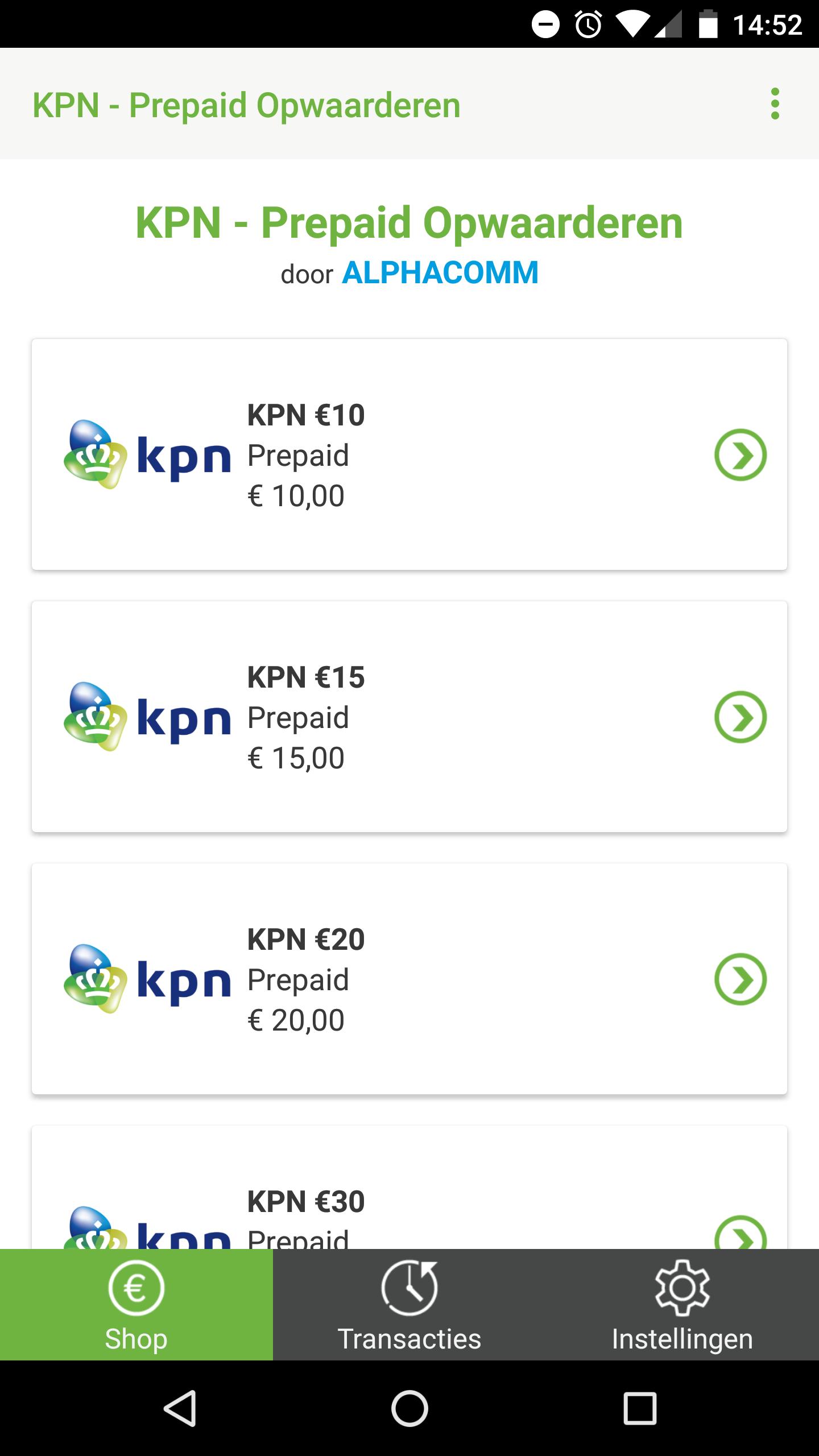 KPN - Prepaid Beltegoed Opwaarderen