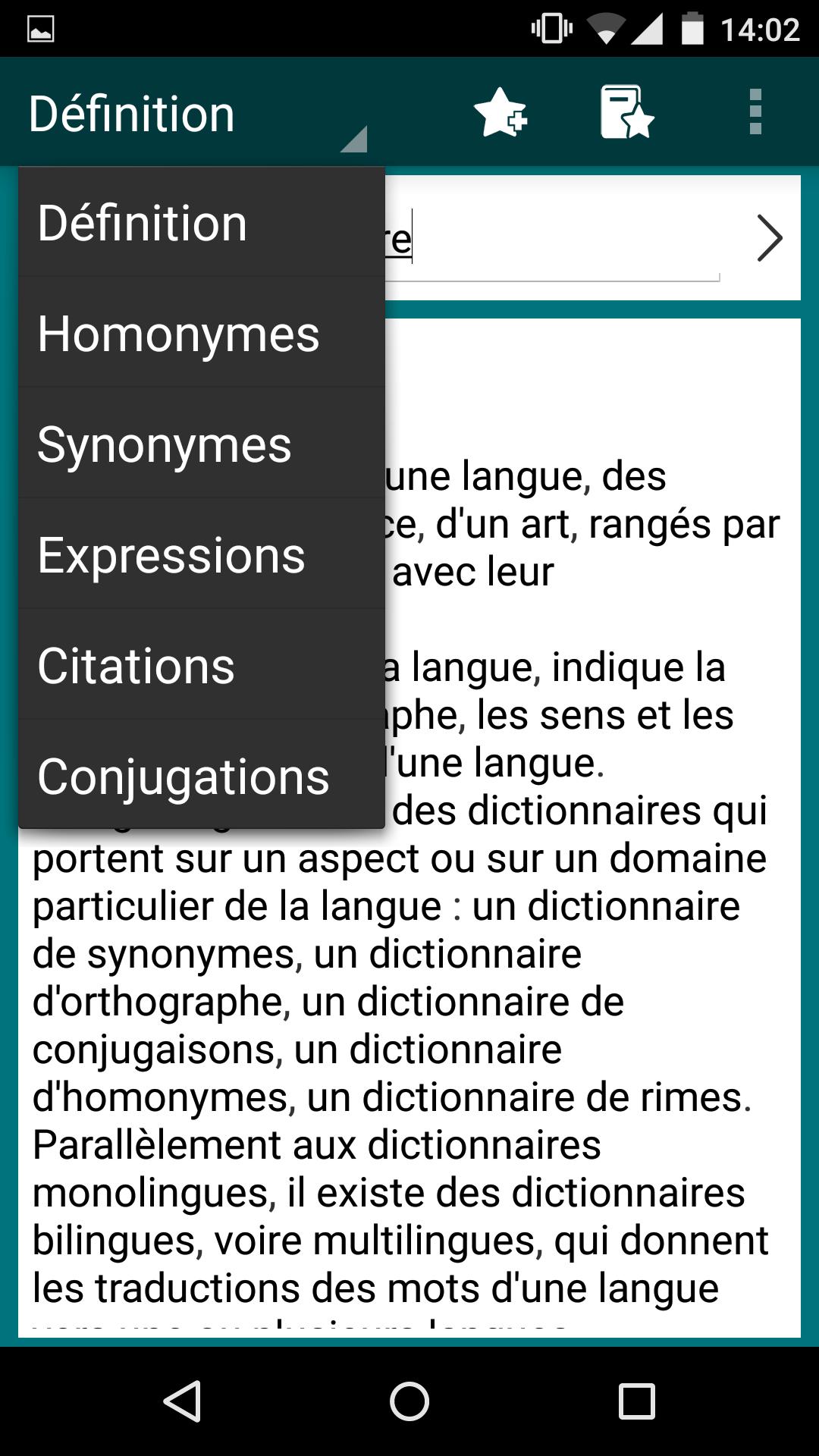 French Explanatory Dictionary