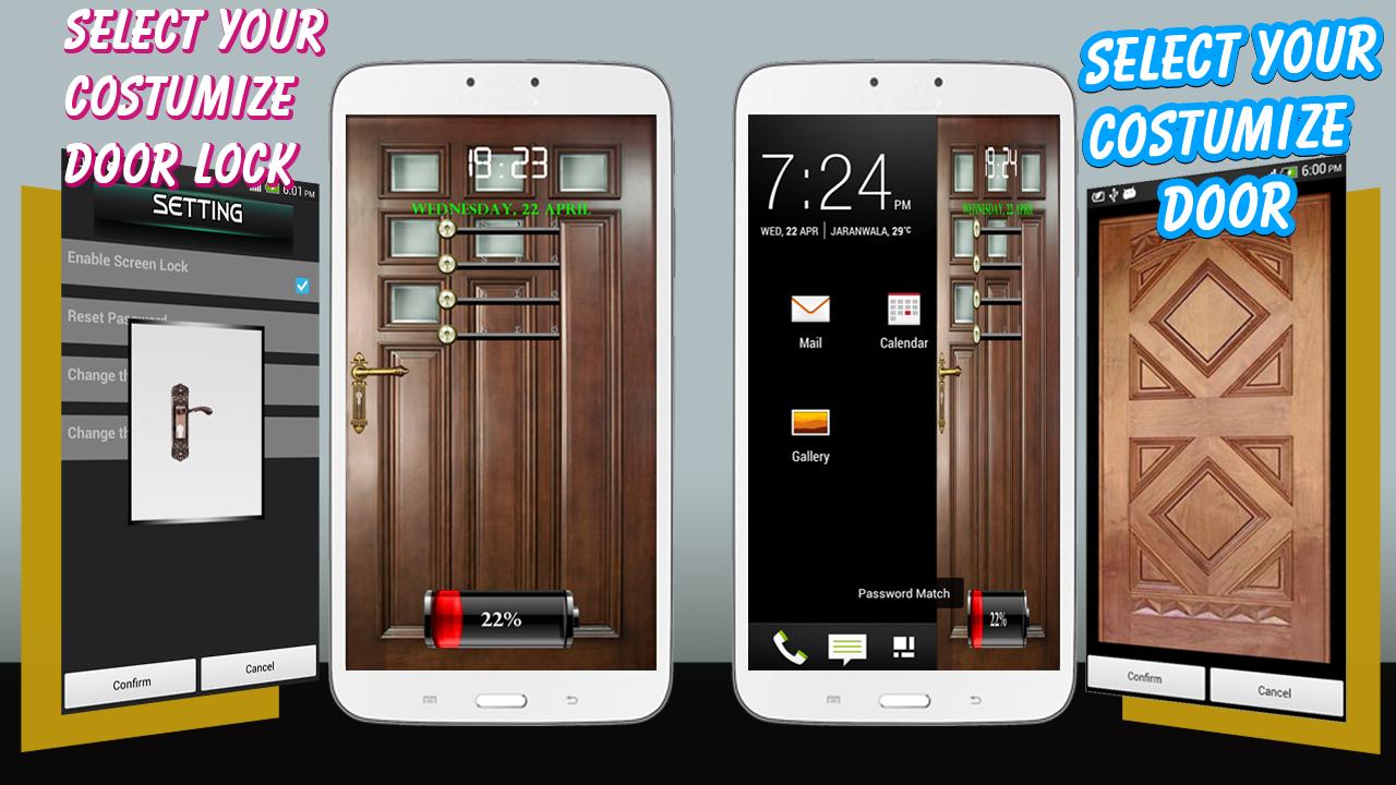 Door Open Screen Lock