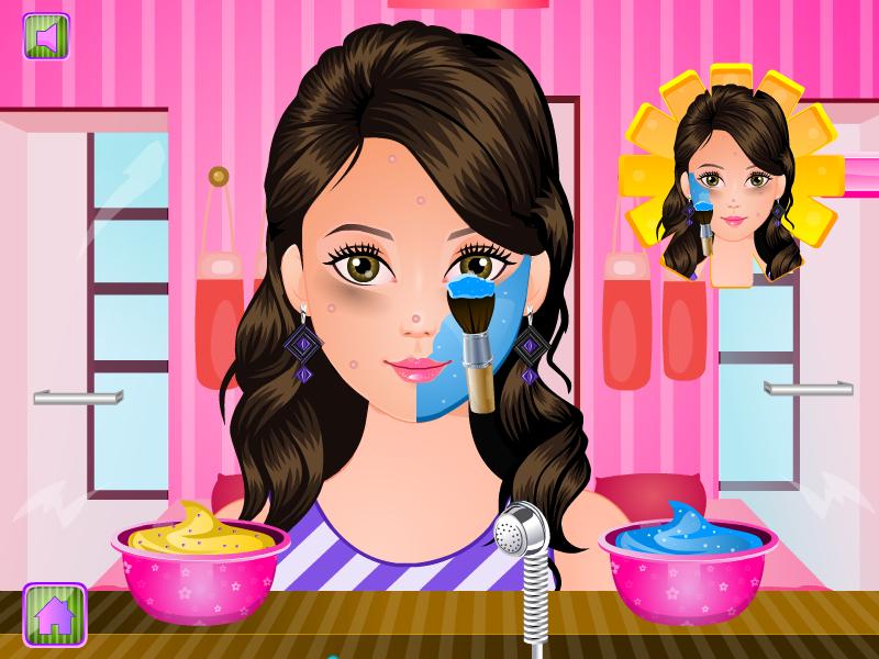 Pregnant woman spa salon games